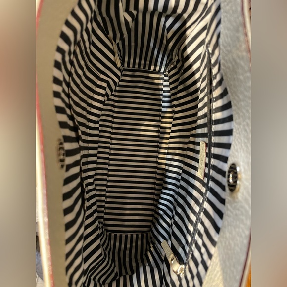 Kate Spade~Southport Avenue Alessa Satchel Leather
Handbag Dune/Black - Picture 9 of 10